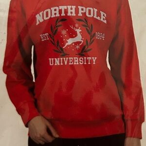 BNWT Large Red North Pole University Sweatshirt